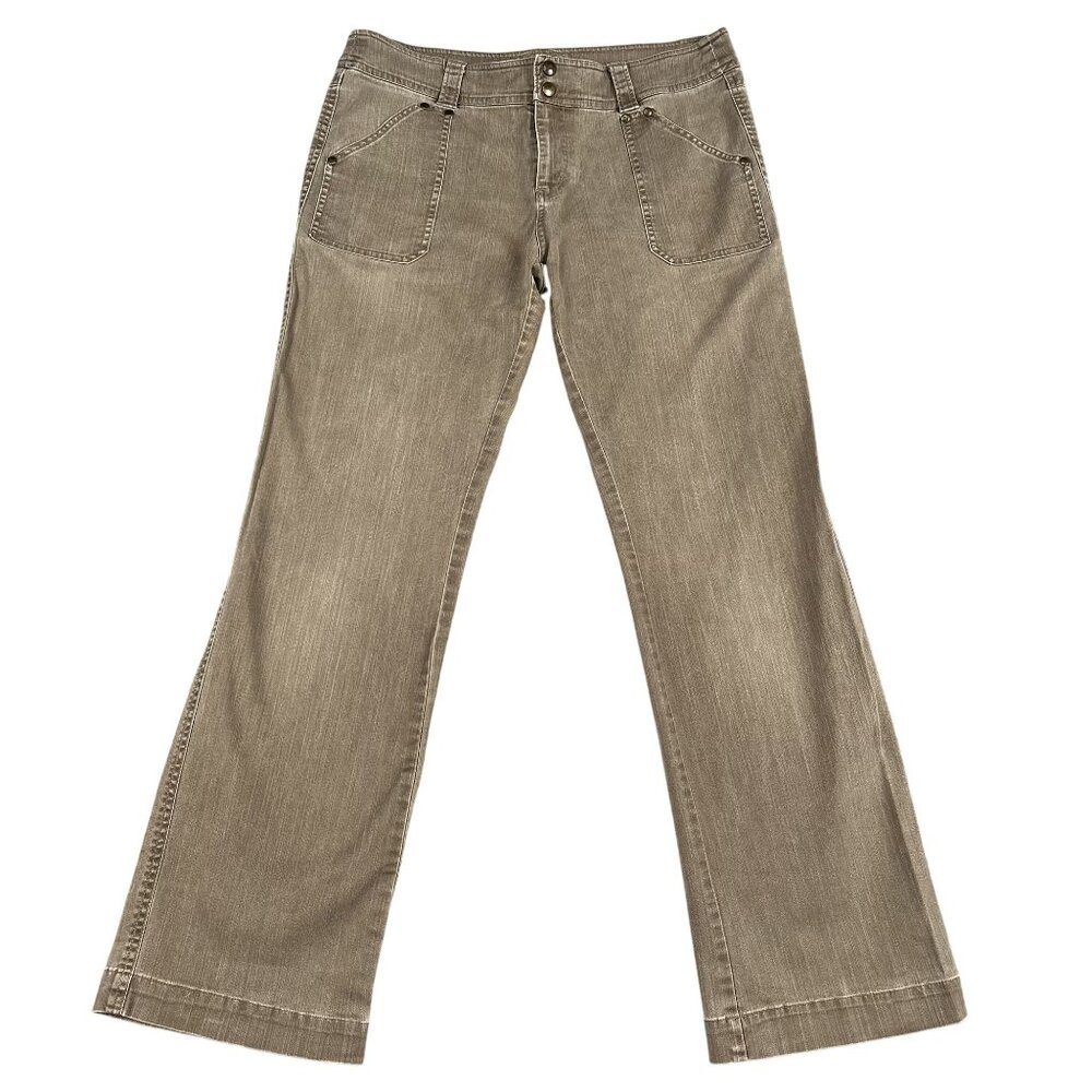 Women's Tan Wide-Leg Pants